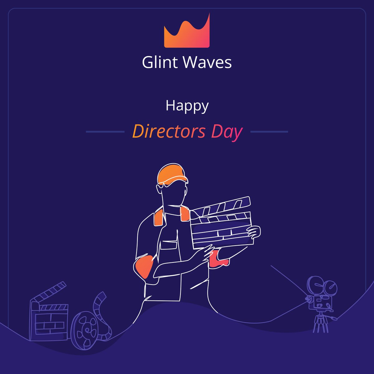 Every remarkable film or show owes its excellence to the skilled directors at the helm. 

📽️ Here's to celebrating directors with gratitude and acknowledgment on this special day. 🎬🎞️

#DirectorsDay #GlintWaves #Digital #DigitalMarketing