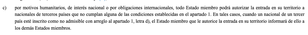 El gobierno español puede enmendar esta vergüenza. Legislación 🇪🇺 le permite autorizar su entrada pese a la prohibición del gobierno alemán, como excepción a la regla general. Solo tiene que informarles. Háganlo, @sanchezcastejon @Yolanda_Diaz_ @jmalbares. eur-lex.europa.eu/legal-content/…