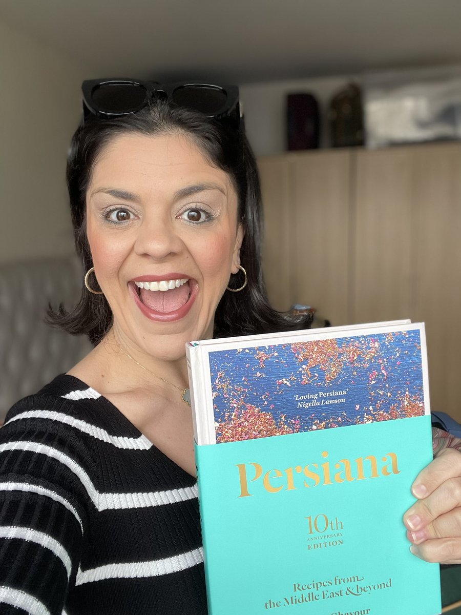 It’s coming on 9th May! Treat yourself or a loved one to the gorgeous gold-treated 10 year edition of my first book Persiana… the book that started it all and changed my life forever! What’s your favourite recipe? Order the special edition here: shorturl.at/diqzC
