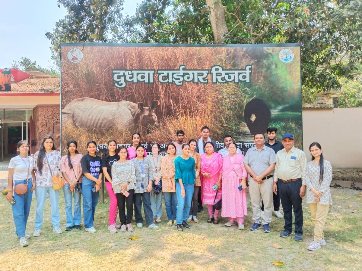 Students of M Sc. Environment Science 2nd Semester visited Dudhwa National Park,  Lakhimpur for their Environmental excursion under the supervision of faculty members on 2nd and 3rd of May, 2024.