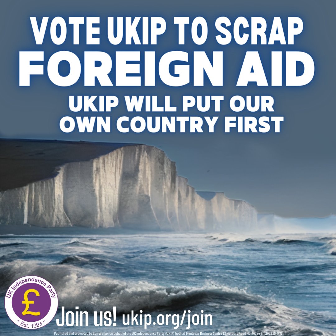 Scrap foreign aid. Charity begins at home! #JoinUKIP at ukip.org/join