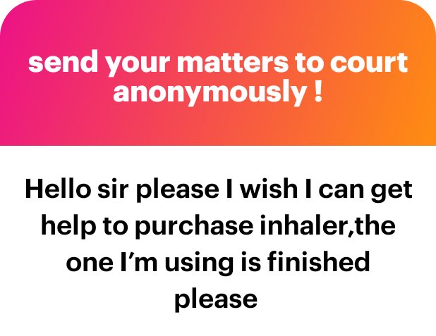 Why will you send this kind this anonymous? When DM is open and you can also post on your page for anyone that can to help ?