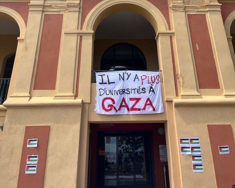 VIDÉO. Soutien à Gaza, réouverture et début des examens : le point sur la situation au campus Sciences Po de Menton france3-regions.francetvinfo.fr/provence-alpes… #menton #SciencesPo #gaza #Israel