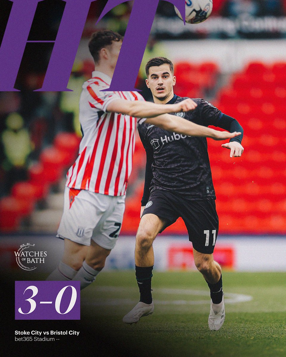 Half-time at the bet365 Stadium.