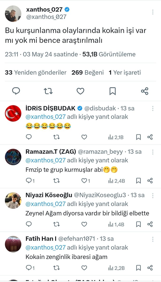 Her twitinde sayın @Akdereyatirim a laf çakıyor, bu santos çok ibne kaypak güvenilmez biri. Yakında seni çağırtacak akdere, bildiklerini söylersin orada da #derhl #bjkas #tskb #skbnk #cemas #ieyho #formt #kuyas #borls #brisa #grtrk #psdtc #glcvy #kimmr #vkgyo