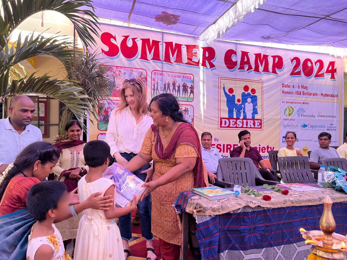 So delighted to support the Desire Society's summer camp for children with HIV. Every child should have the opportunity to live a healthy and fulfilling life, filled with strength, resilience, and endless potential. Thanks to @StateIVLP @Exchangealumni Ravi Babu Gogulamudi for…