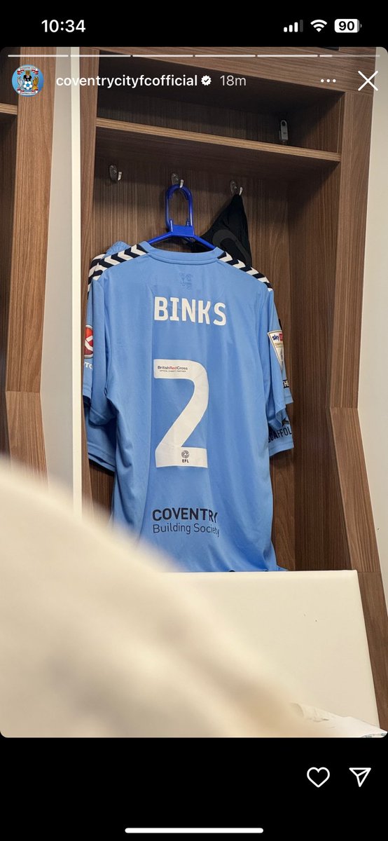 Does this mean Binks is playing??? Or since they’ve shown Kelly and O’hare’s kits is a thank you sort of picture. 
#PUSB #SBA