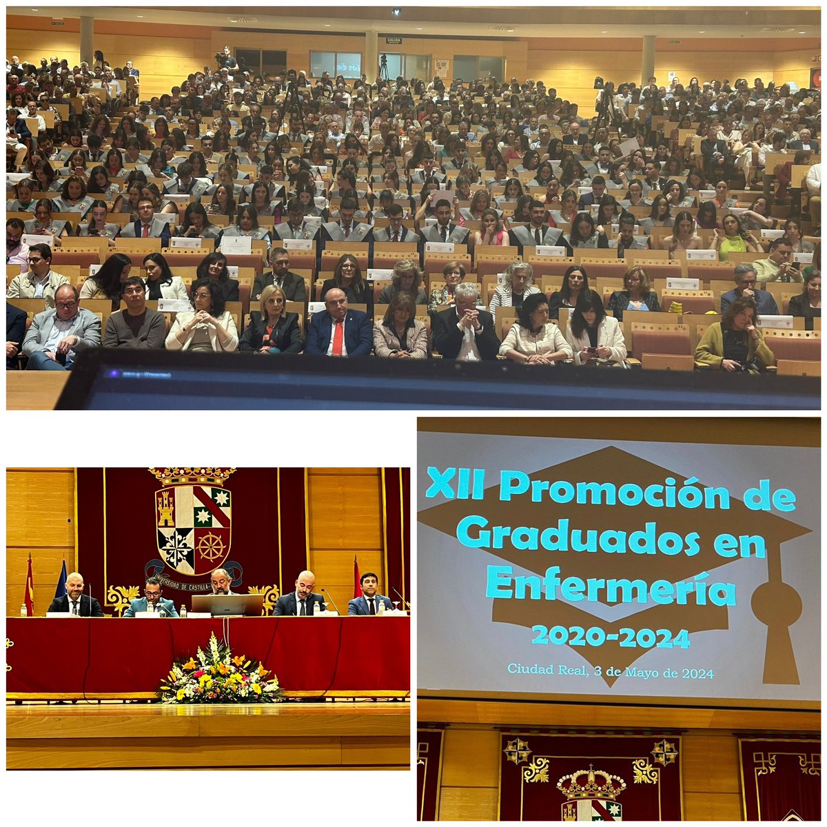 Enhorabuena a egresadas ayer en <a href="/CR_Enfermeria/">Enfermería CR UCLM</a>, a sus familias y a sus padrinos: <a href="/AntonioHM76/">Antonio</a> y <a href="/AlbertoBermejoC/">Alberto Bermejo</a>. GRACIAS por la invitación y por el gran trabajo a <a href="/Jupij79/">Julian</a>, a su equipo y a la facultad: “La gratitud es una de las más elevadas formas de ser y estar” (JL Borges)