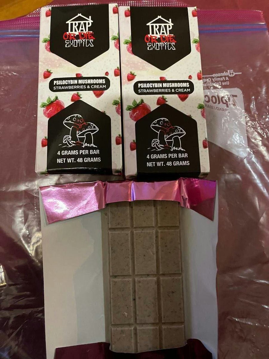 Shrooms chocolate bars
Tapin via 📲t.me/psychedelic_Tr…

#chocolatebars #chocolate #chrooms #polkadot #Bitcoin     #NFTs #NFT #ghsp #oxycodone #NFFC #Stimulant #ketamine #shrooms #suicideboys #dmt #gntm #shroomstwt #tuesdayvibe #NewYork #Houston #Dallastx #LA #NYC