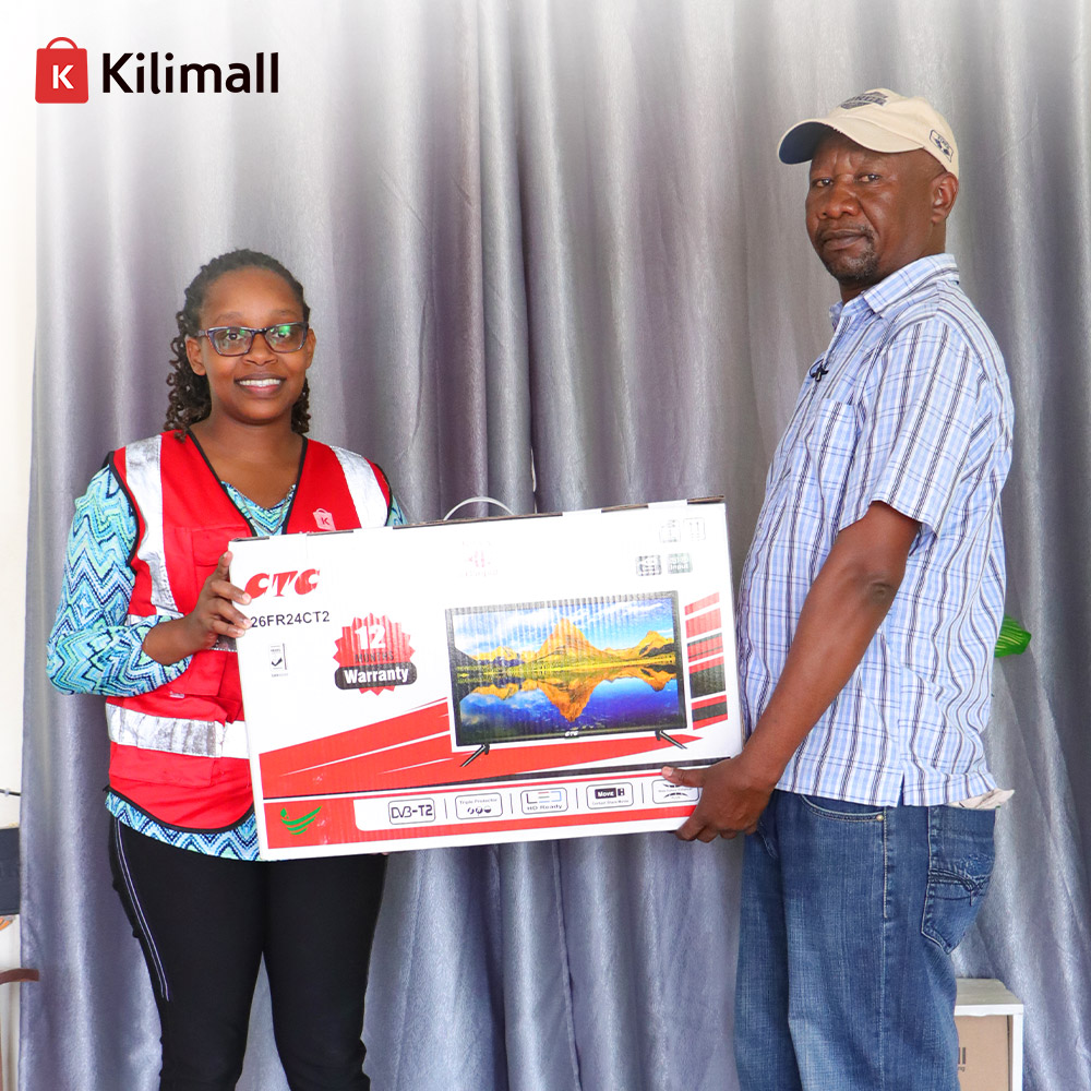 Guys, Help us Congratulate Mr. Simon Kioko who won a FREE 24' Inch CTC Digital TV on our Lucky Draw by just spinning! Usiachwe Nyuma tuko na FREE water Dispenser sasa, Spin here<<<k.kili.co/15xj7 and Win. #luckydraw #itelA60s #free #win #waterdispenser