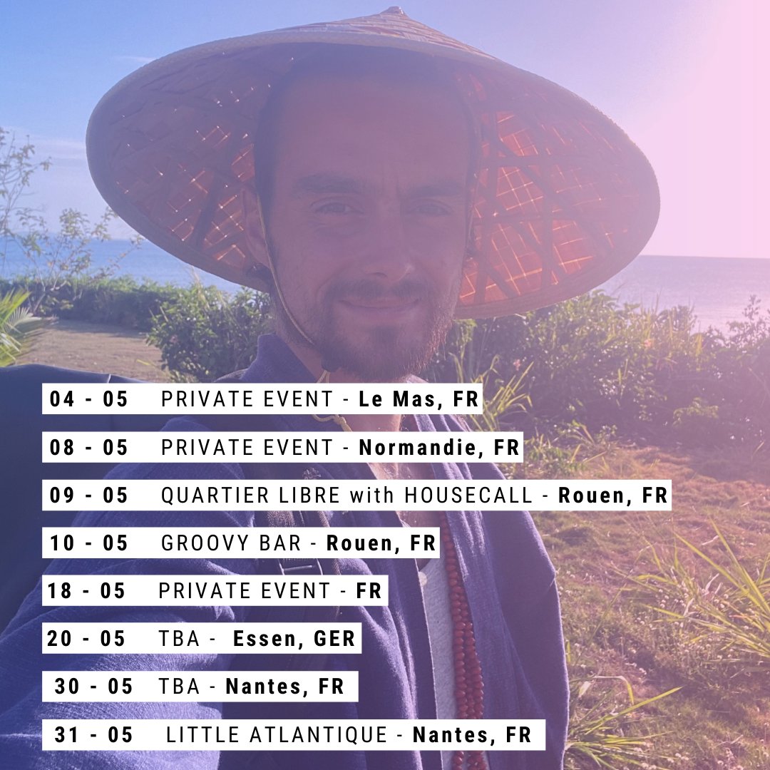 Bigzy (@bigzymusic) on Twitter photo MAY the music be with you ✨
04 - Private Event
08 - Private Event
09 - @lequartierlibrederouen with <a href="/_housecall/">Terrence Hicks</a> <3
10 - @thegroovybar
18 - Private Event
20 - TBA
30 - TBA
31 - @littleatlantique
Catch me here or there 🫂 MAY the music be with you ✨
04 - Private Event
08 - Private Event
09 - @lequartierlibrederouen with <a href="/_housecall/">Terrence Hicks</a> <3
10 - @thegroovybar
18 - Private Event
20 - TBA
30 - TBA
31 - @littleatlantique
Catch me here or there 🫂