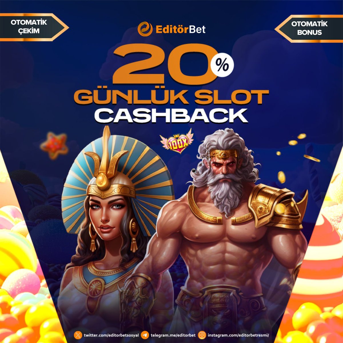 👍 EditörBET Günlük Slot Bonusu

🎁Günlük Kaybınıza Extra %20 CashBack (Nakit) Bonus

🆓Çevrimsizdir

❗ Sınırsız CashBack ve Sınırsız Kazanç

✅ Güncel giriş : editorbet.com/affiliates/?bt…