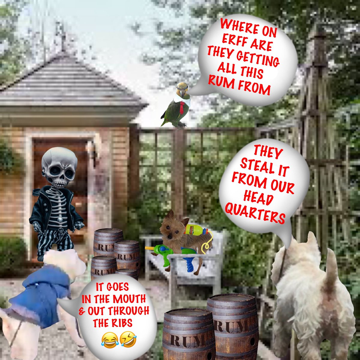 18 #zzst 🪷💐😅🪻🌻🌷😂🌸🤣🌹🌺🌼🪷🌻🌼
THE ZOMS THINK RUM  MAKES THEM MERRY..... BUT THEY ARE ZOMBIES THERE NOT MEANT TO BE MERRY🤨😠🤭