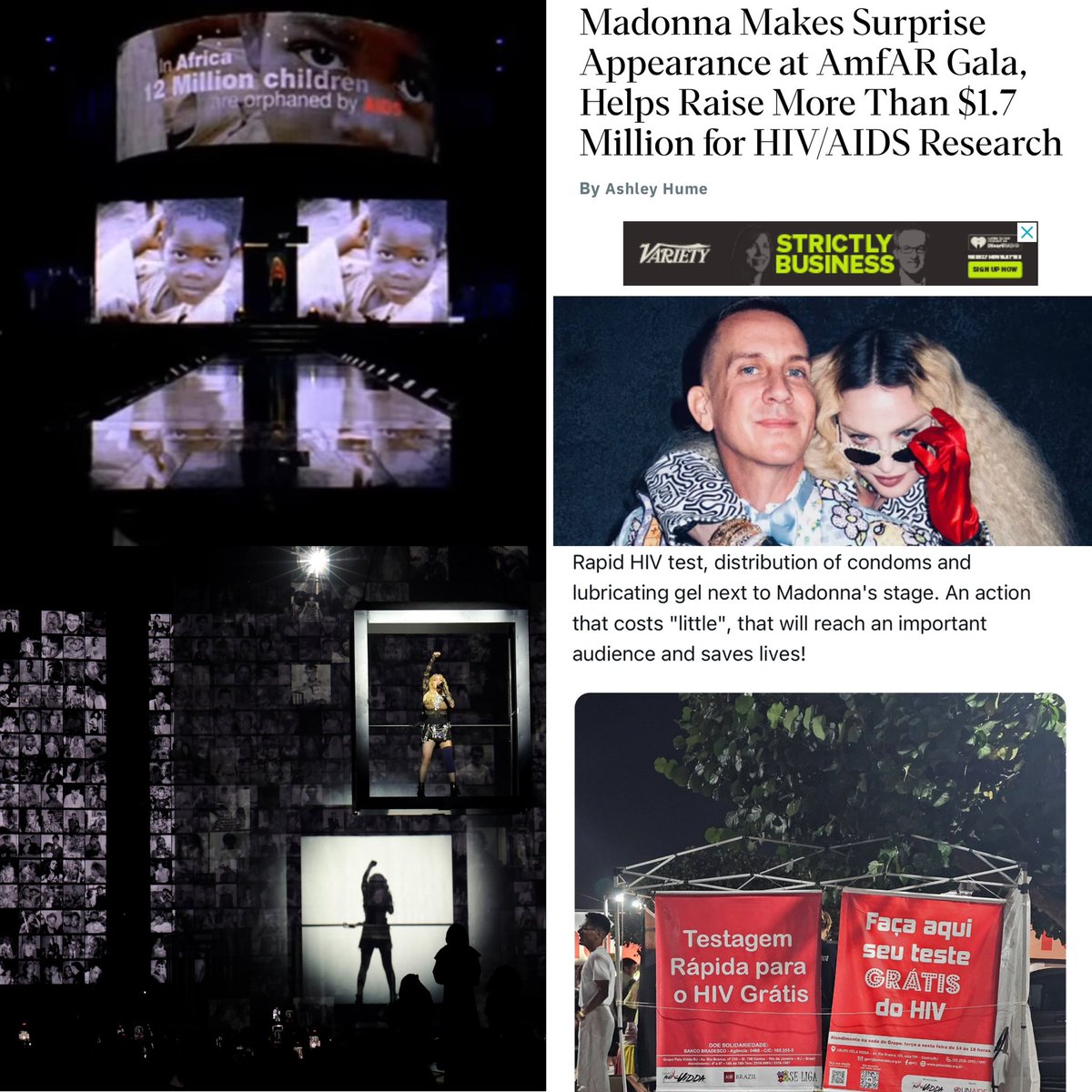 Madonna’s AIDS activism over the years ♥️