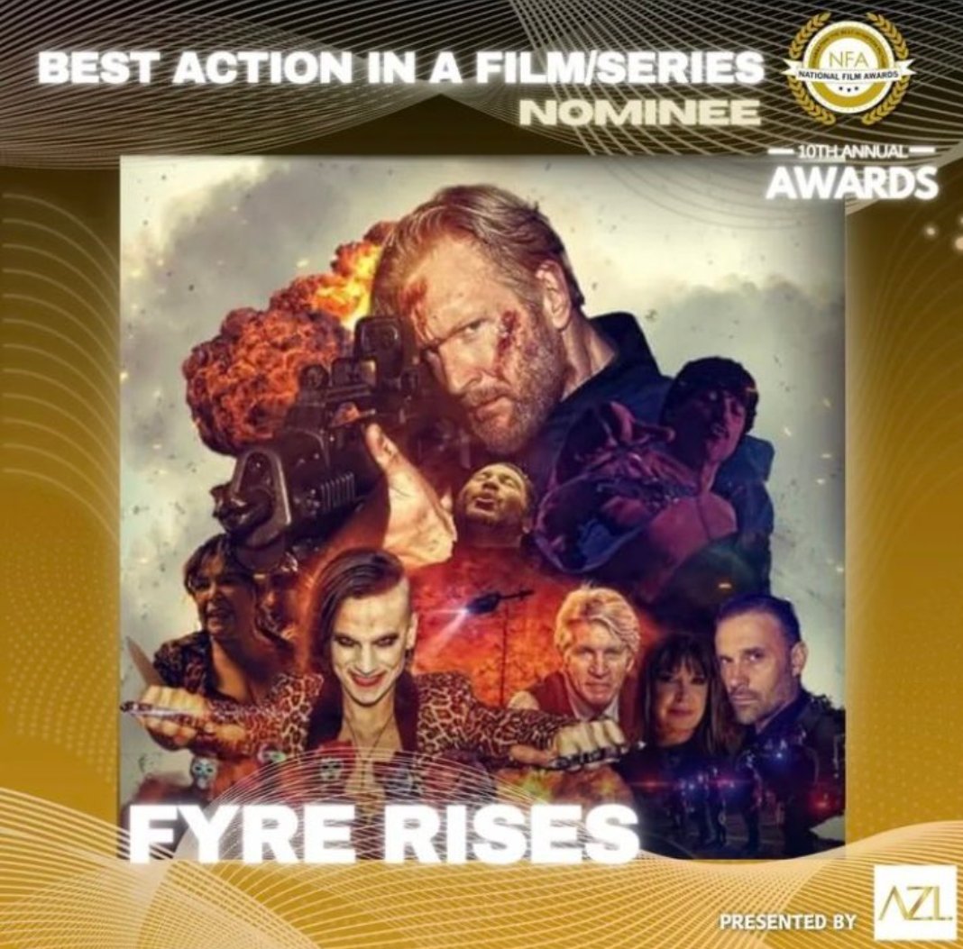Thrilled that Hubby <a href="/Lndnknts/">Paul Knight</a> movie <a href="/FyreRises/">Fyre Rises</a> is screening <a href="/romfordfilm/">The Romford Film Festival</a> May 27th, 7pm at the <a href="/PremiereCinema/">Premiere Cinema</a> for just £4 

pre-order your ticket now: romfordfilmfestival.com/monday See why it's nominated for best action film at the #NTA2024 #FilmFestival #indiefilm #action #fyrerises