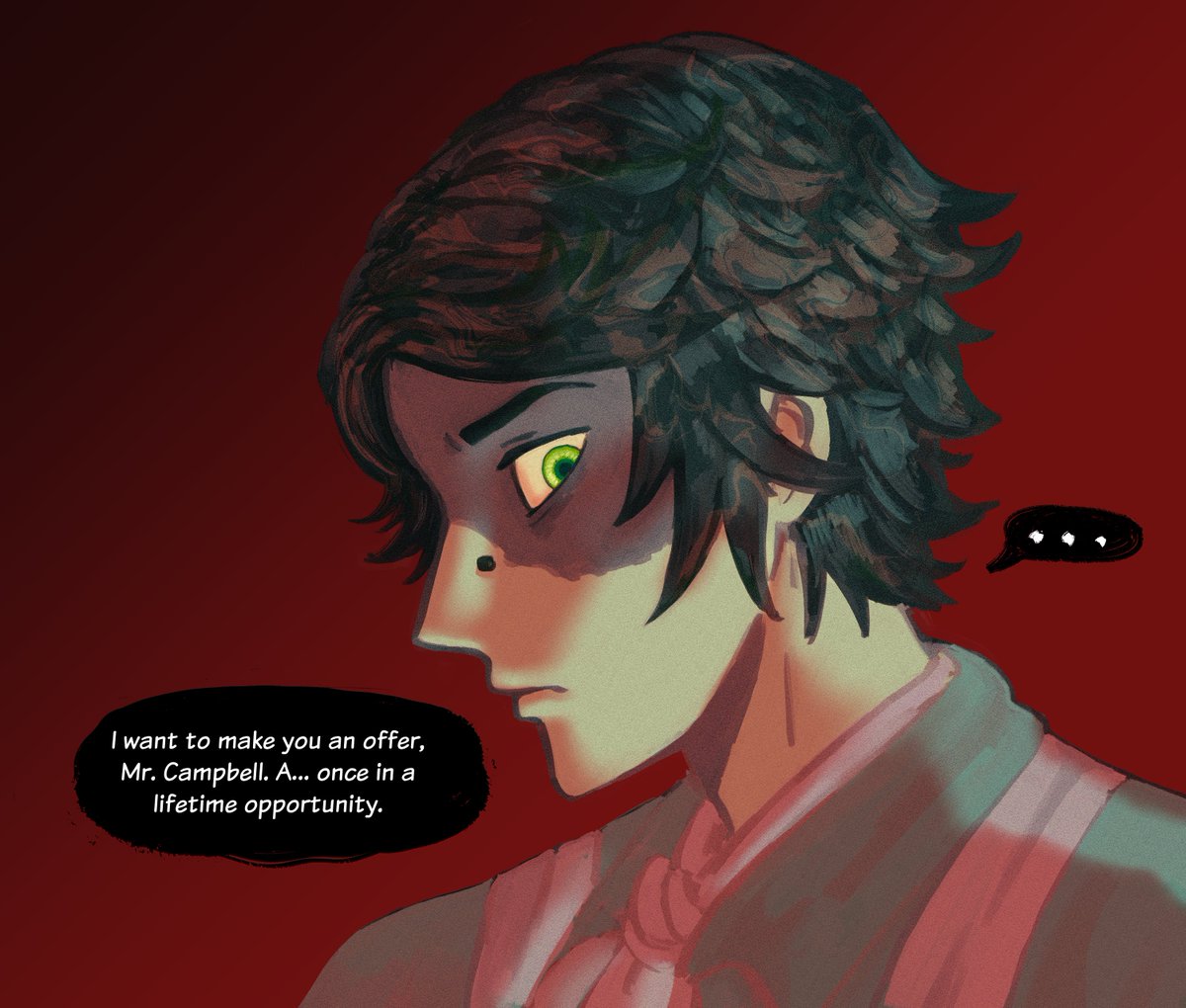 “Let’s talk, Mr. Campbell.”
Norton Campbell color experiment 
🧲❤️
#IdentityV #identityVイラスト