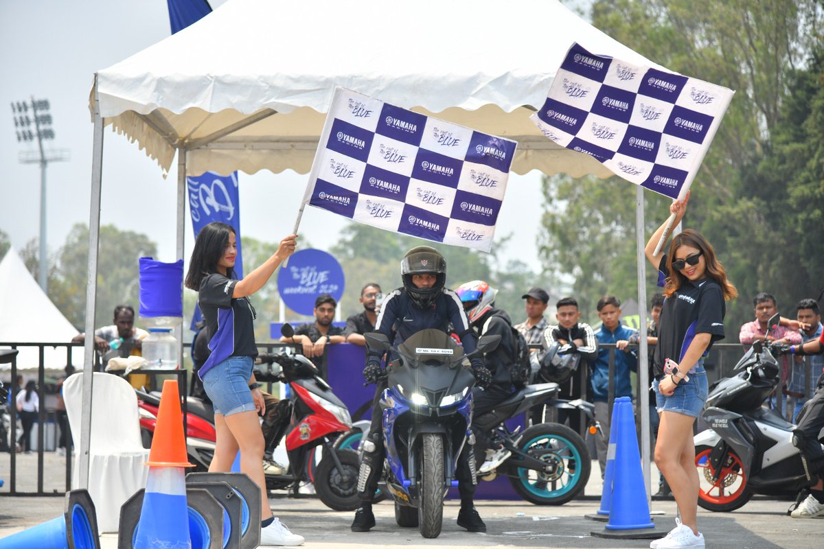 India_Yamaha's tweet image. Shillong welcomes the Yamaha's Call Of The Blue weekend, where the spirit of adventure knows no bounds and every twist of the throttle leads to unforgettable experiences.

#Yamaha #CallOfTheBlueWeekend #YamahaMotorIndia #YamahaRacing #COTBWeekendShillong #BlueStreaks
