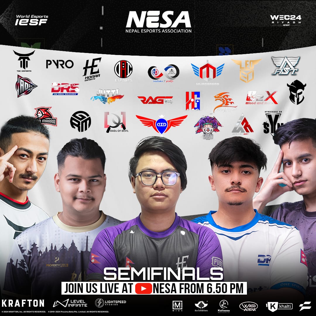 4th NEC PUBGm Semi Finals

For any further assistance and information please join our discord server and create a ticket there.

🔗 Link : discord.gg/kKmdfdkeh4

#nepal #esports #nesa #wec24 #iesf #worldesports #squadupnepal #sportsconnect