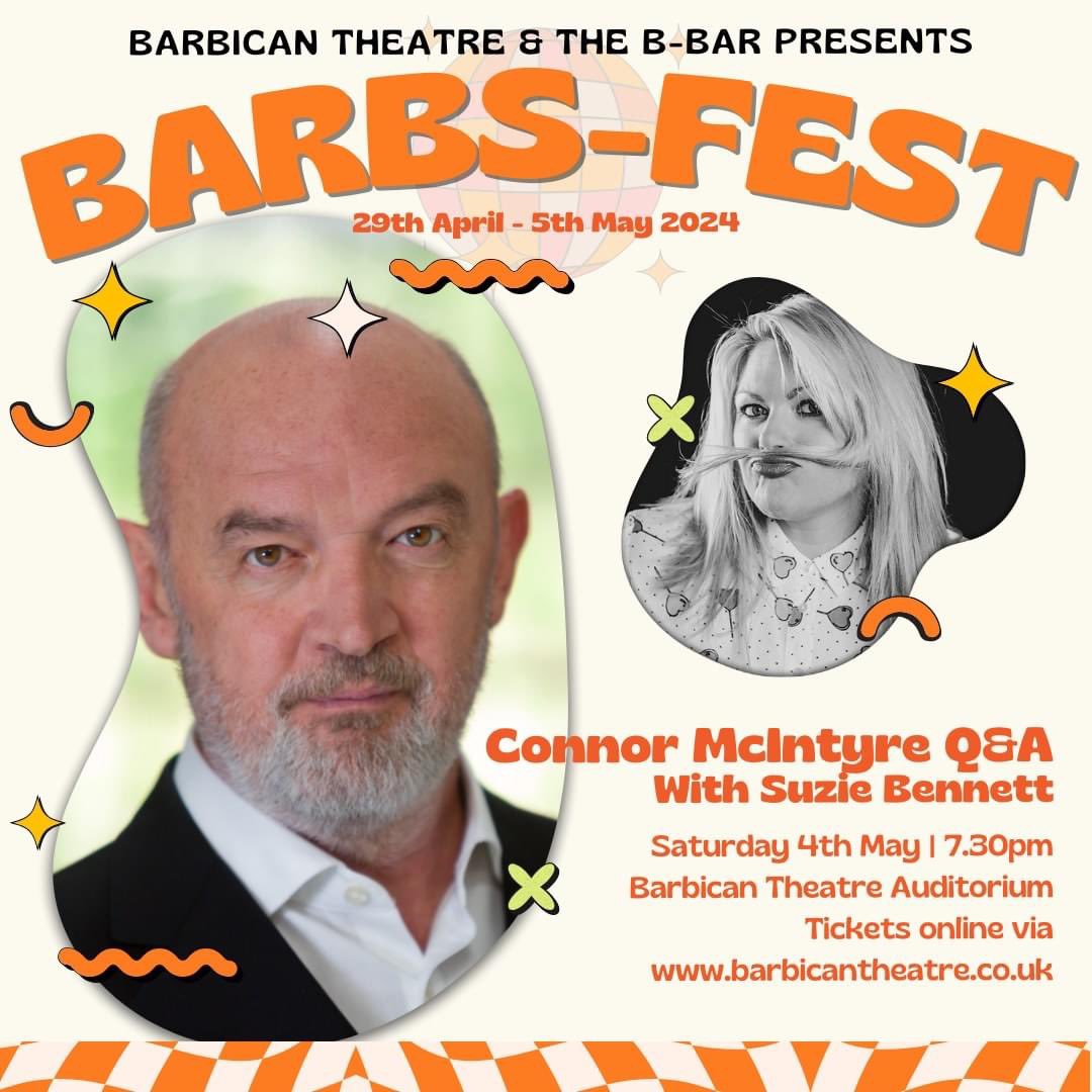 Tonight @BarbicanTheatre I’m in conversation with @itvcorrie legend Pat Phelan! Join us 😁 m.facebook.com/story.php?stor…