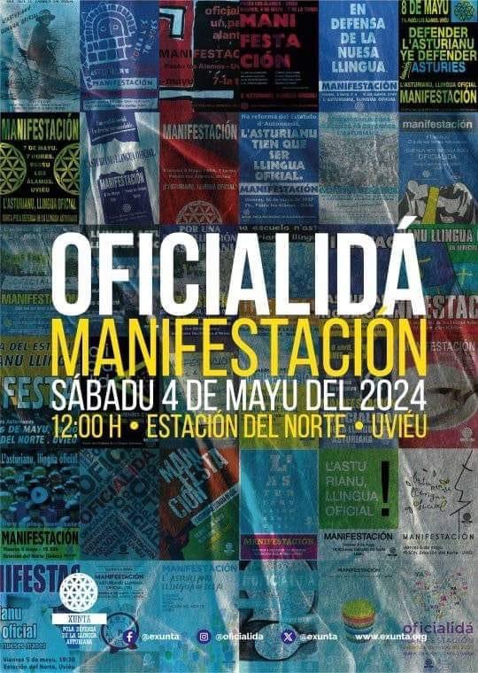 Tou'l nuesu sofitu a @exunta. La llingua asturiana merez la oficialidá. Ye un derechu del pueblu asturianu que s'hai a realidá para vivir con dignidá, esperanza, futuru ya igualdá llingüística ente los demás pueblos del mundu. Güei y siempres con vós na llucha pola #oficialidá!