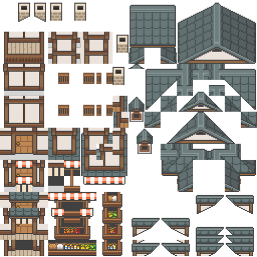 My new modular buildings tileset pack is now available in itch.io!

vectoraith.itch.io/modular-buildi…

#tileset #16x16 #pixelart #gamedev #gamedevelopment #gameasset