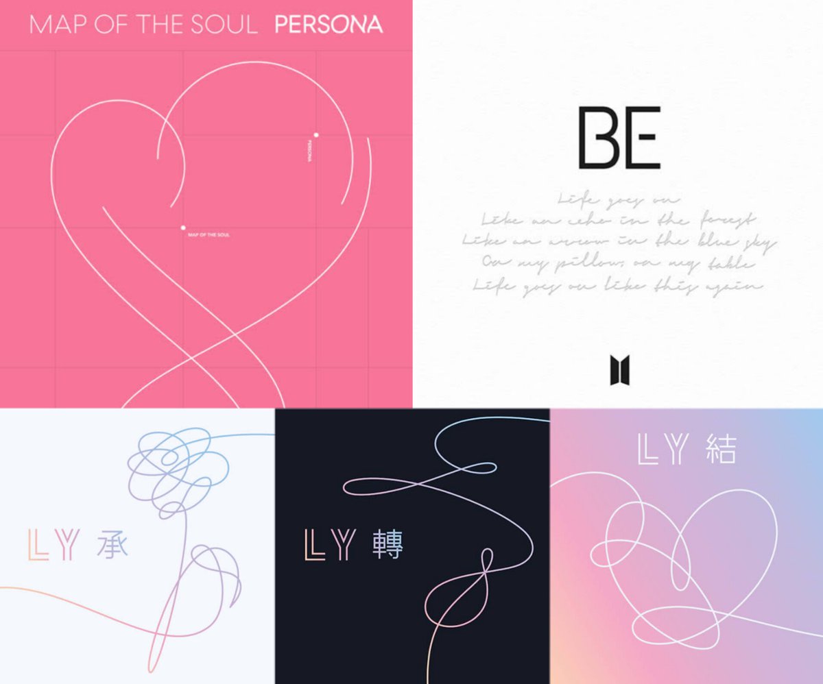 #BTS officially becomes the FIRST & ONLY Asian Act, Group and Male Act in HISTORY to have 5 ALBUMS with ALL its tracks surpassing the mark of 100M streams EACH on Spotify!! —BE —MAP OF THE SOUL: Persona —LOVE YOURSELF 轉 Tear —LOVE YOURSELF 承 Her —LOVE YOURSELF 結 Answer [NEW]