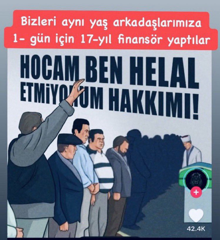 Sayın yöneticilerimiz bir hakka girenin,hakkı gaspedilenden durumu daha vahim olduğunu hatırlatmak isterim. Çünkü hak yiyen günahkar,hakkı yenen mazlumdur.7438 sayılı Eytyle haksızlığa uğramış mazlumlar olarak günahkarlara hakkımızı helal etmiyoruz
#SnCbKademeOnayınızıBekliyor