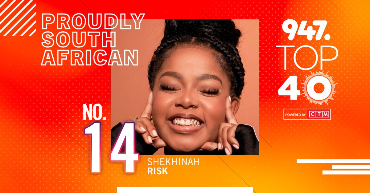 1⃣4⃣🇿🇦 The single 'Risk' by singer-songwriter @shekhinahd is making a bee-line to the top 10 spot. #947Top40CTM Listen: 📲Primedia+ App primediaplus.com