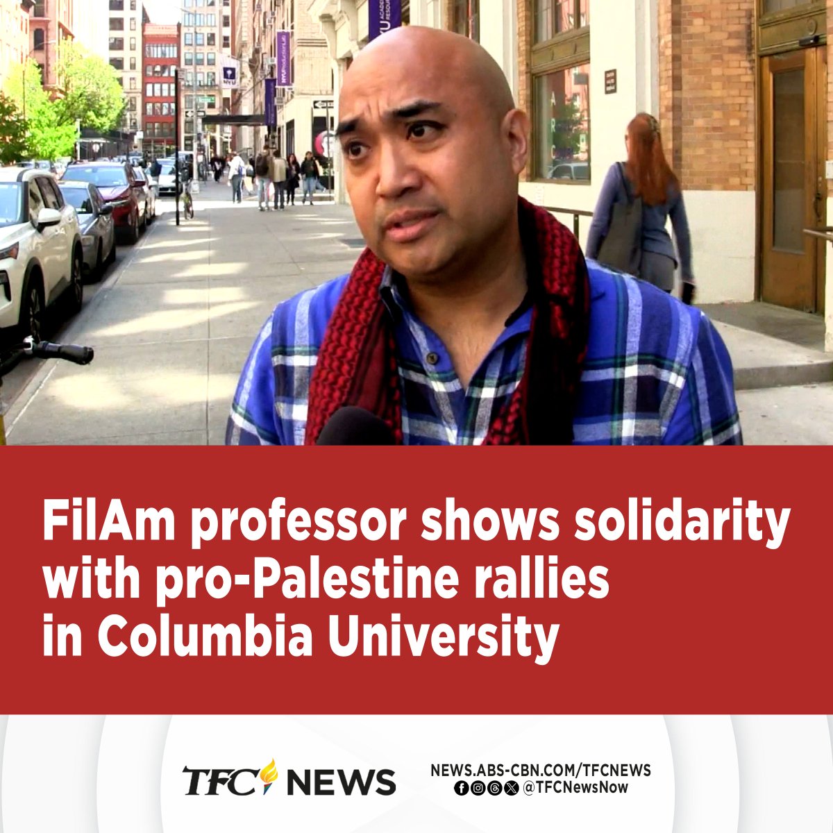 A FilAm professor expresses solidarity and joins students who staged the pro-Palestine rallies in Columbia University in New York.

Monette Rivera reports. #TFCNews

WATCH: youtu.be/gojtzOePy_0