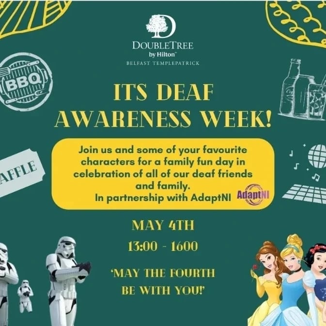 What rain? 🙄 🎉🎉

Come join us #DeafAwarenessWeek #Maythe4thBeWithYou