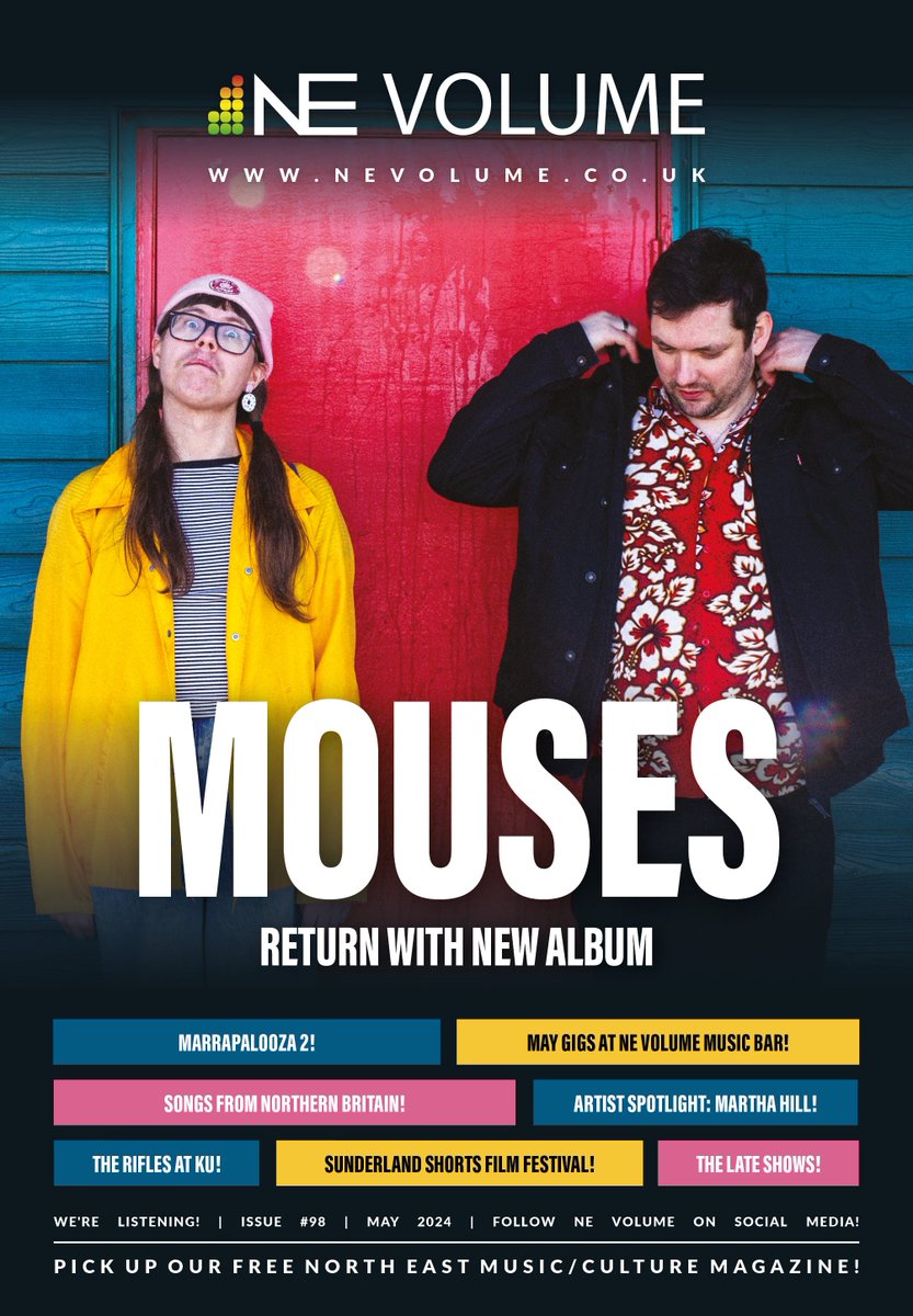 We're pleased to unveil the brand new edition, edition #98, featuring cover stars, @MousesTheBand! You can either grab a physical copy for free from a stockist close to you or download the low-res version, also for free, here: nevolume.co.uk/magazine/issue…. Enjoy!