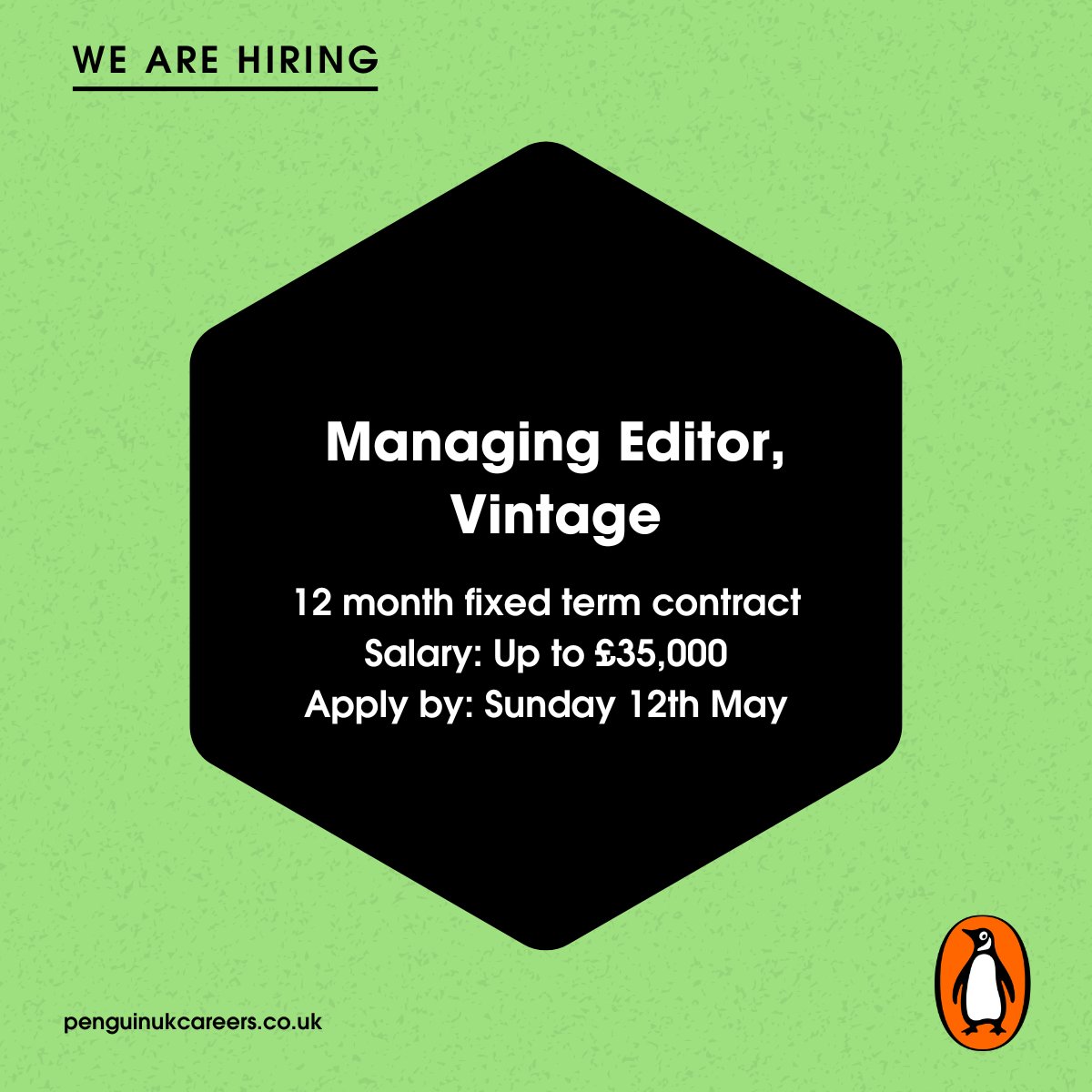 Are you organised, meticulous and experienced in project-managing editorial projects? Come join the world’s largest publisher 🐧 Info: shorturl.at/qstzG