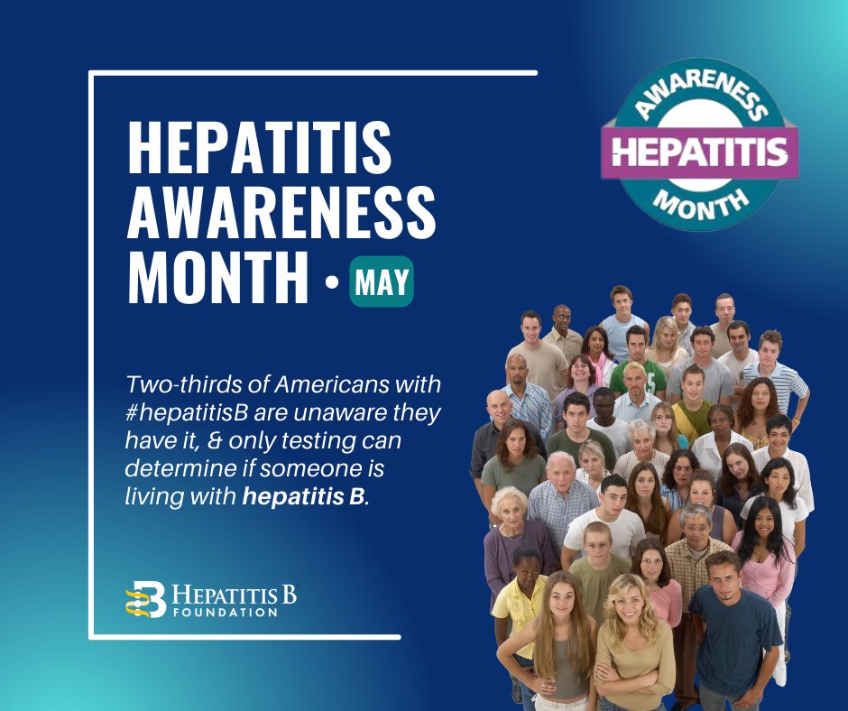 Two-thirds of Americans with #hepatitis B are unaware of their condition, and only testing can determine if someone is living with hepatitis B. 👨‍👩‍👧‍👧 #HepatitisAwarenessMonth ❓Unsure if you should get tested? Check out the CDC’s free #HepB resource at go.usa.gov/xsxfz