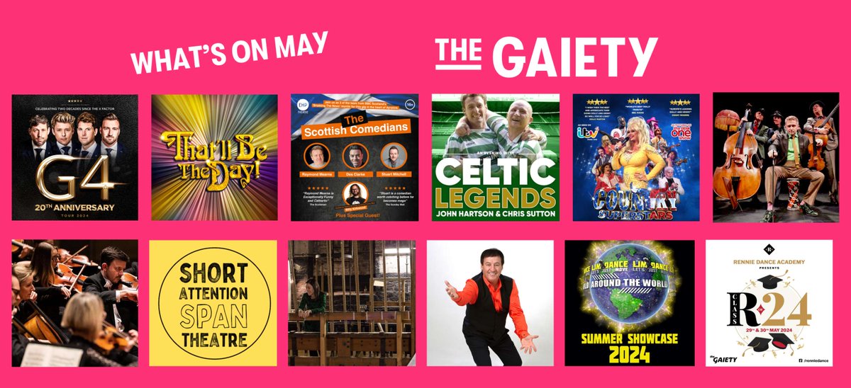 Hello May! Check out What's On this month #theatre #scottishtheatre #whatson #ayrgaiety #whatsonayrshire