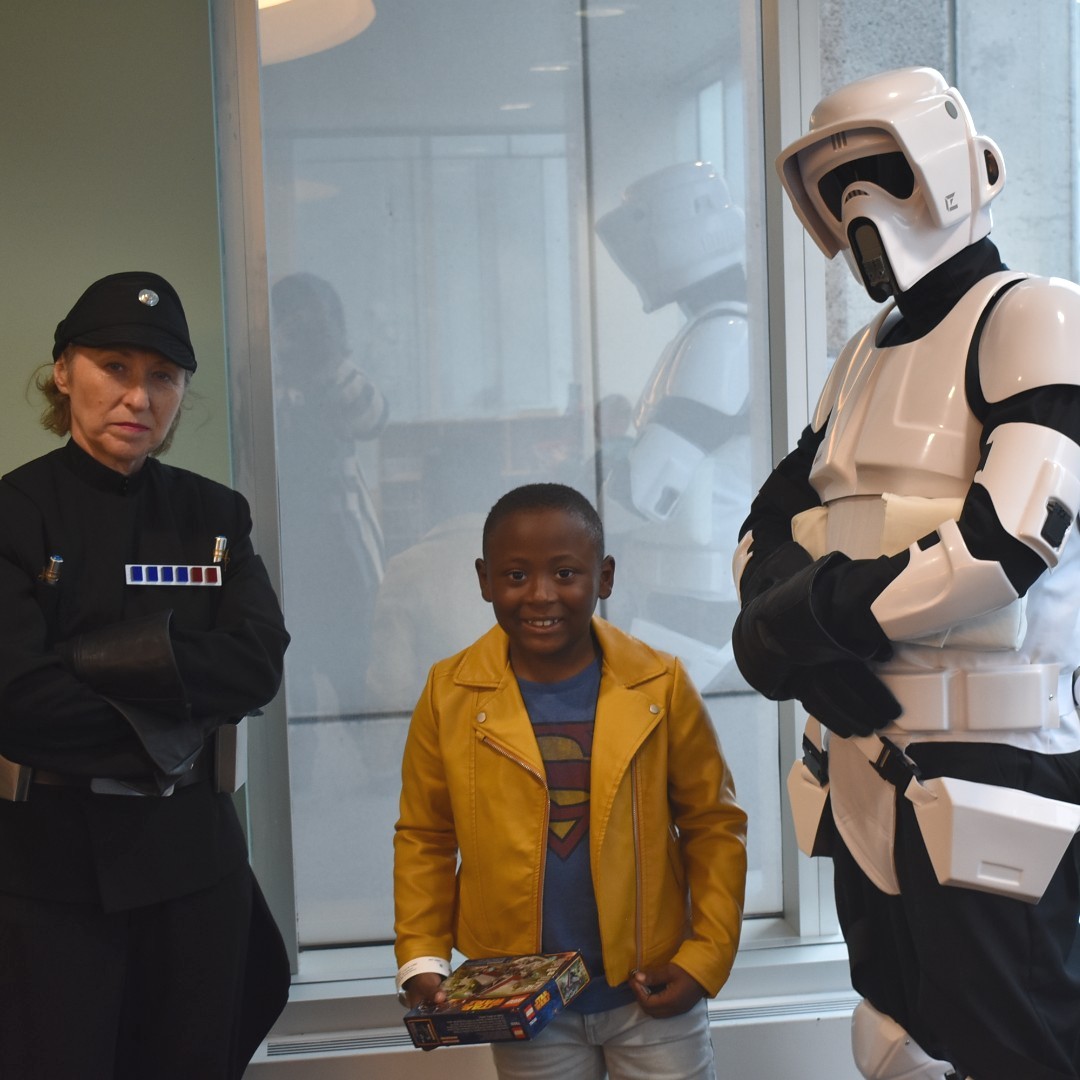 Happy #StarWarsDay and a flashback to when members of the The 501st Legion visited and spent time with our patients.  

#MayThe4thBeWithYou #ShrinersPhilly