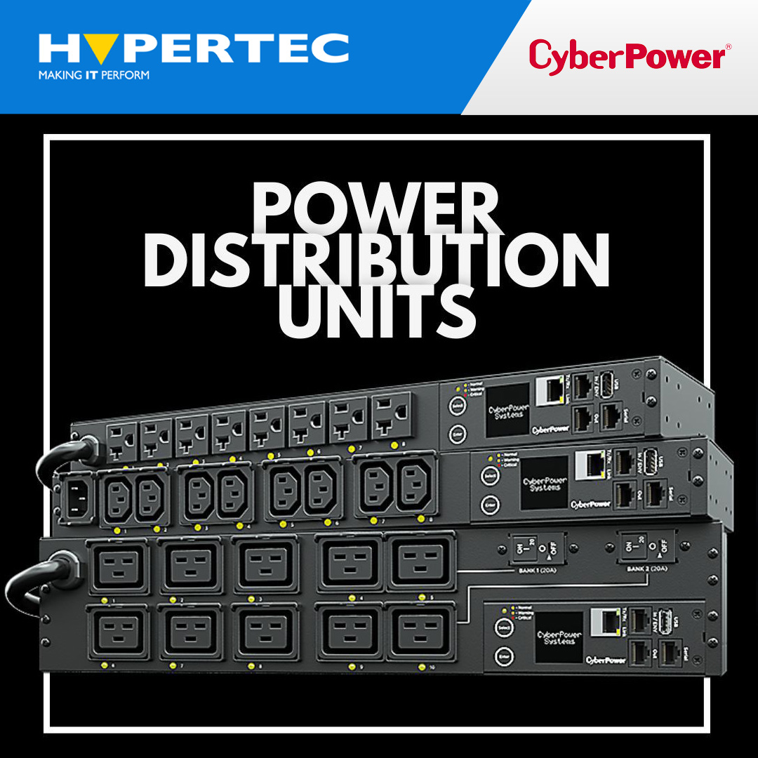 Looking for Smart Power Distribution for Data Centres? 
Speak to us about Power Distribution Units (PDUs) from CyberPower today!

Contact us now or check out the range here: lnkd.in/gNS37NWa

#HypertecLtd #CyberPower #datacentre #ups #computer #cpu #powerprotection #PDU