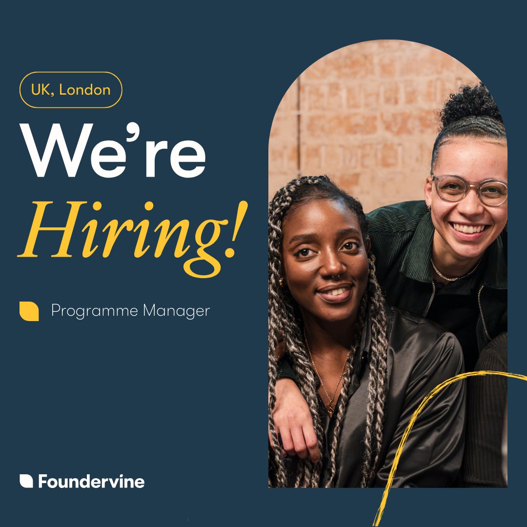 Exciting news, we're seeking a proactive and results-driven Programme Manager to spearhead our innovative initiatives to success.

Click here to apply: bit.ly/3UFV8To

#Foundervine #hiring #recruitment #programmemanager #careeropportunity #careers