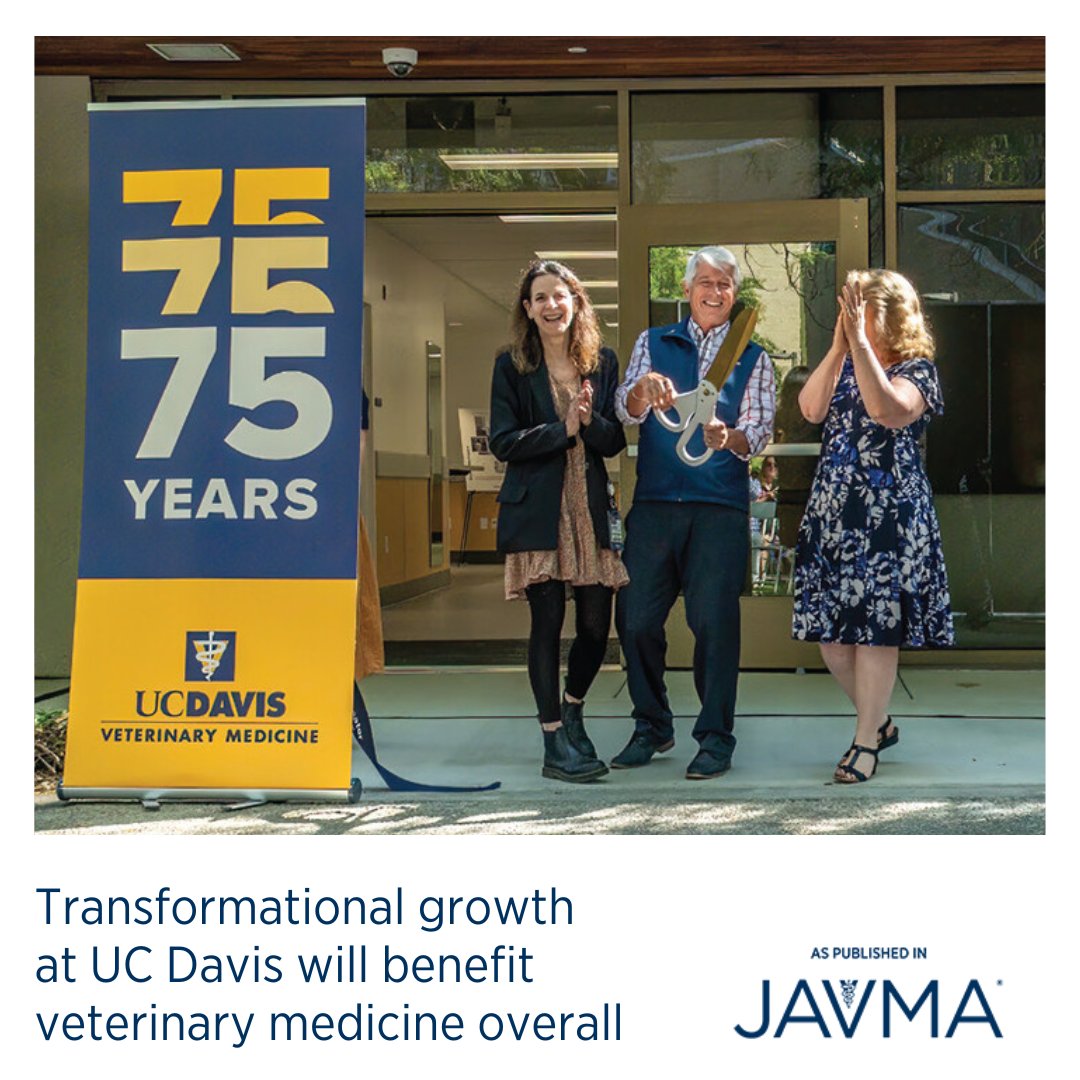 Today is Spotlight Saturday! ✨ Learn how @ucdavisvetmed is entering a decade of transformational growth: jav.ma/ucdavis75