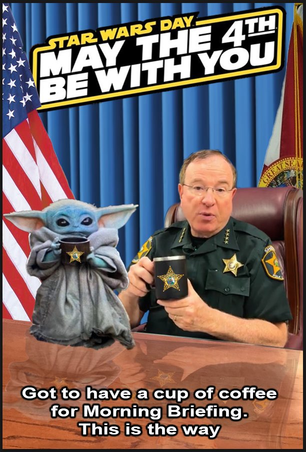 A long time ago, in a galaxy far, far away...they didn't have social media. In this galaxy, right now, we do have social media...so you get stuff like this. Today is Saturday, May the 4th. Also known as 'Star Wars Day.' #PCSO #MayThe4th #MayThe4thBeWithYou #GroguAndGrady