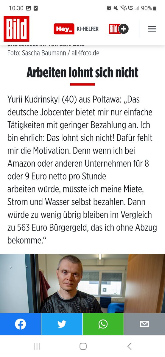 Ist das deutsche Jobcenter daran Schuld, dass Yurii Kudrinskyi keinen Job als CEO angeboten bekommt?