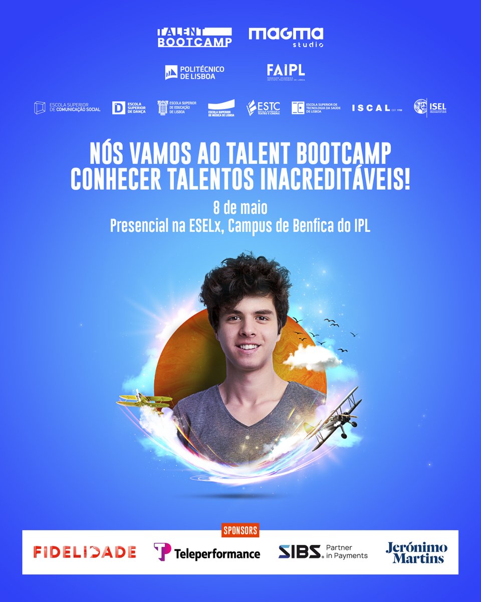 Prepare to level up your skills at the Talent Bootcamp at IPL! 💻💡
On May 8th, we invite you to explore our opportunities and join Rita Duarte, from our Recruitment & Talent Selection team, to get to know us!

#talentbootcamp #magmastudio #careers #teamnoesis
