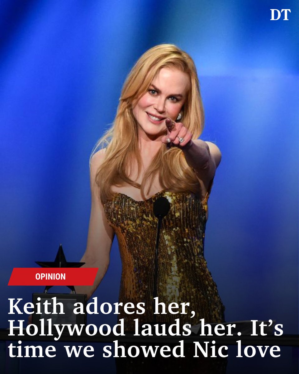 For nearly 20 years Keith Urban has known what Australia should have long ago recognised: Nicole Kidman is a very big deal. Instead, it took the American Film Institute to honour her, writes Angela Mollard 👉 bit.ly/4bk4Pw8
