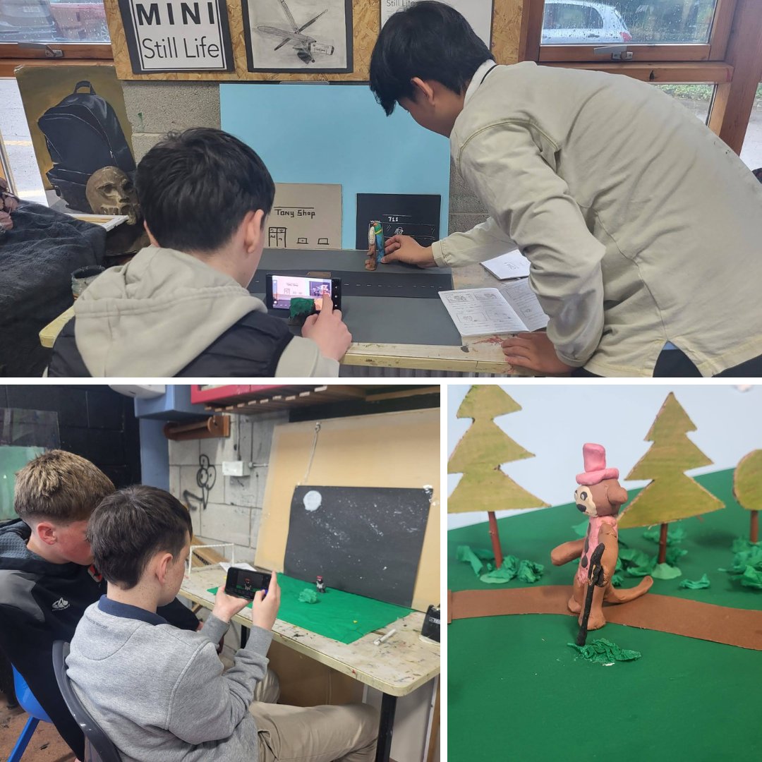 Second Year Art CBA1 work based on the planning, design and practice of Claymation. Students are creating stories, building sets and modelling characters to bring their short films to reality. 🎬 #GlenstalAbbeySchool