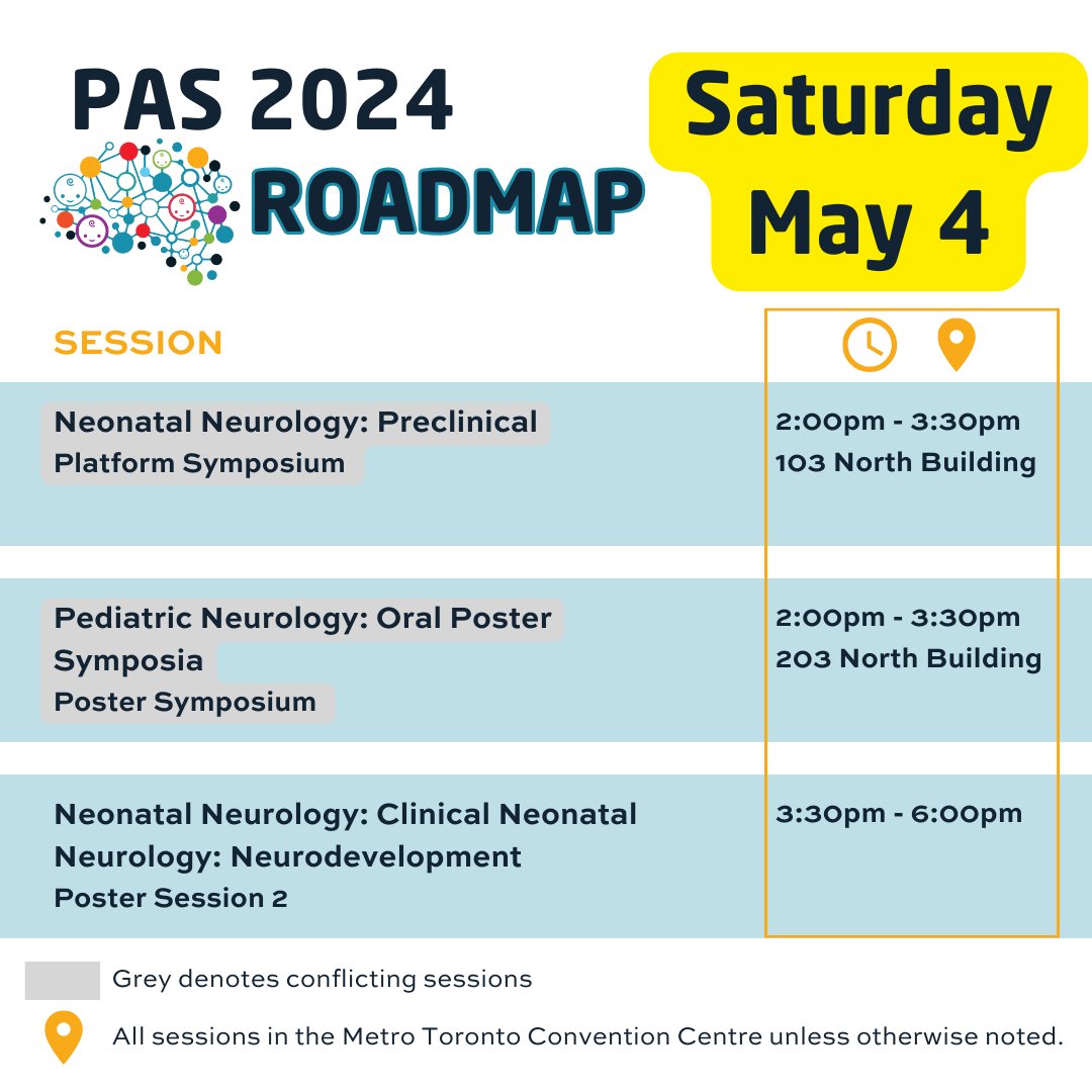 🔷 It's Saturday at #PAS2024! Starting with the NBS Meet & Greet Breakfast before a full day of neonatal neurology symposiums and sessions! See you there! #NBSatPAS

👉View full roadmap: bit.ly/49P86Ct