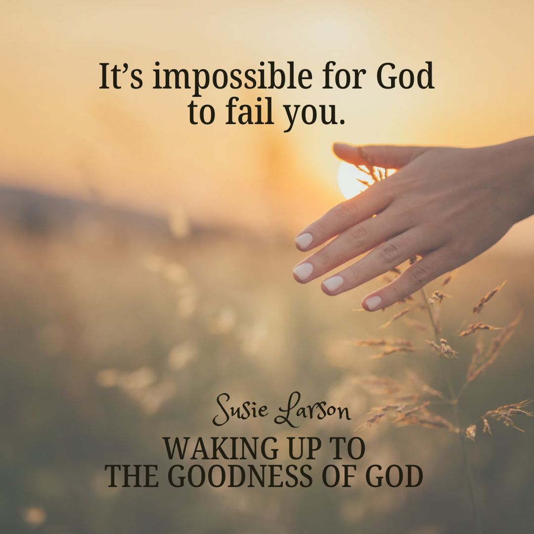 When you train your thoughts and your gaze to look for the gifts from God’s hand, you’ll start to believe—down deep in your bones—that you not only have a history with God, but you have a future with Him too. It’s impossible for Him to fail you.