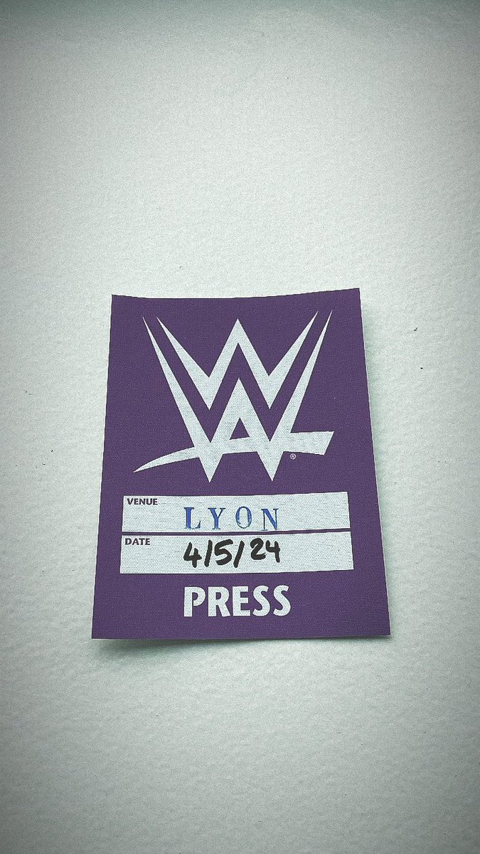 Ready for another historic event with @WWE tonight at #BacklashFrance 🇫🇷