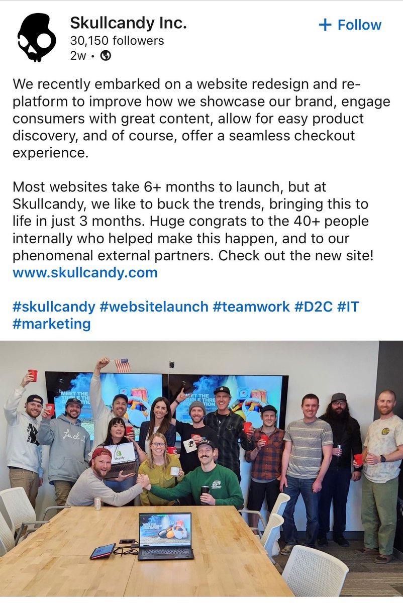 Skullcandy migrated to Shopify? Wow.