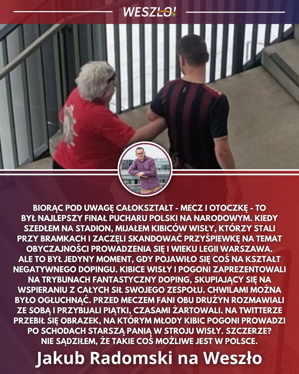 Święto polskiego futbolu ✊🇵🇱

🟣 @KubaRadomski dzieli się swoimi przemyśleniami po finale Pucharu Polski:
weszlo.com/2024/05/03/pog…