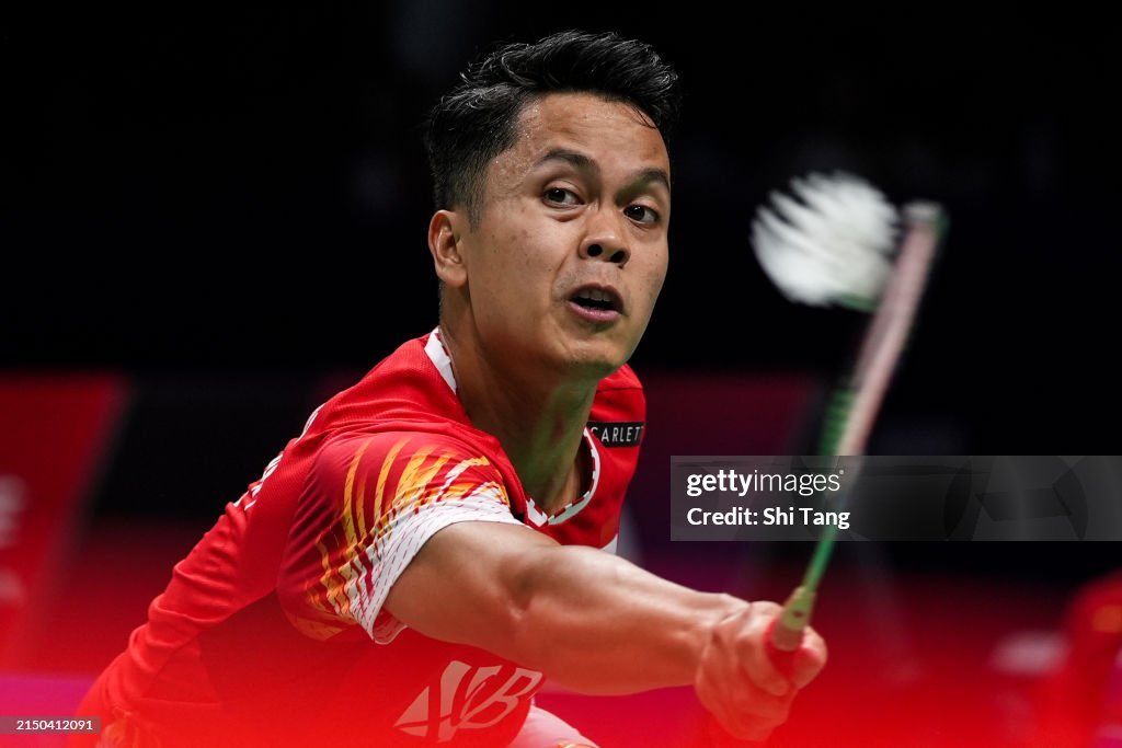 ainurohman's tweet photo. AWAL BAIK DI SEMIFINAL THOMAS CUP 2024 

Indonesia memimpin 1-0 melawan Taiwan. 

Anthony Ginting vs Chou Tien Chen, 21-18 dan 21-19. 

Lewat pertarungan yang sangat mendebarkan, Ginting mampu mengandaskan CTC dalam straight game. Sebuah kemenangan yang sangat penting, sangat berharga. 

TUNTASKAN!
