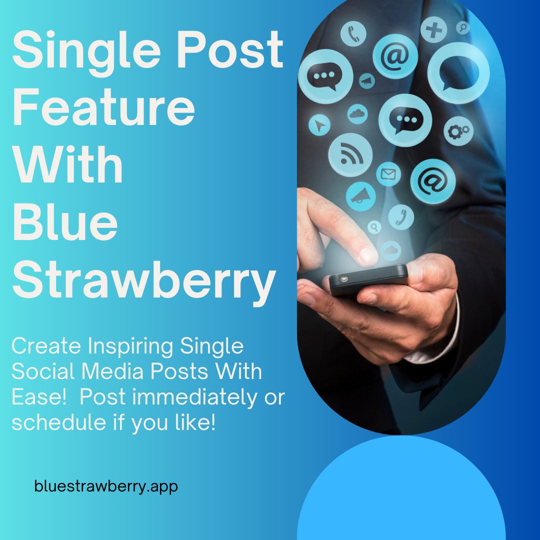 Say goodbye to the hassle of content creation and campaign scheduling with Blue Strawberry.. #bluestrawberry #generativeai

Click for more bsapp.ai/XlMVT3Ype

#bloggingtips #aisoftware #toptips #blogtips #socialmediatips #travelblogger #aiforsocialmedia #bloggingsoftware